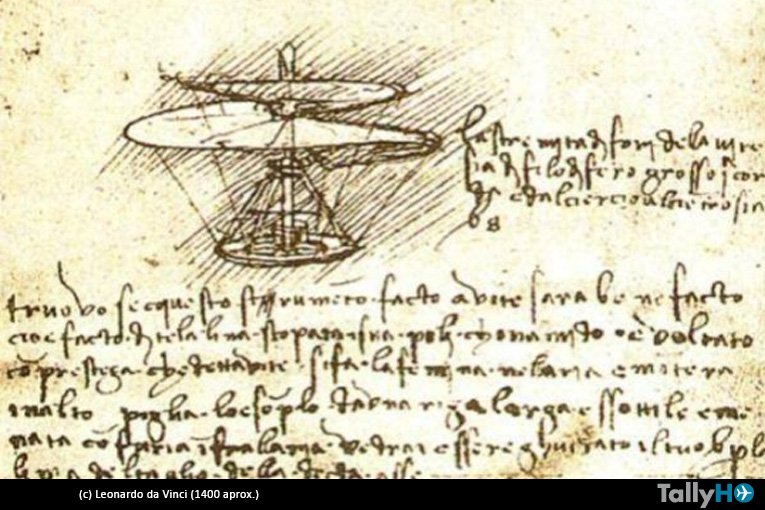 Del «Tornillo Aéreo» de Da Vinci, al actual helicóptero