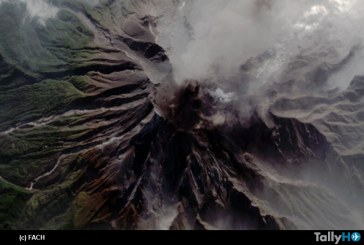El volcán Calbuco, captado por el satélite chileno FASAT Charlie