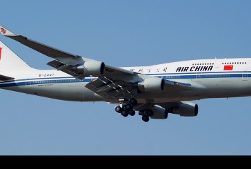 Vuelo especial de B-747 de Air China por gira de Primer Ministro Li Keqiang