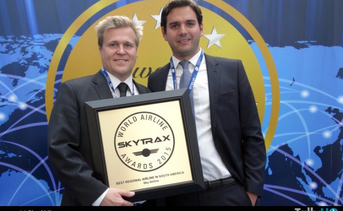 SKY Airline, recibe premio a la “Mejor Aerolínea Regional de Sudamérica”