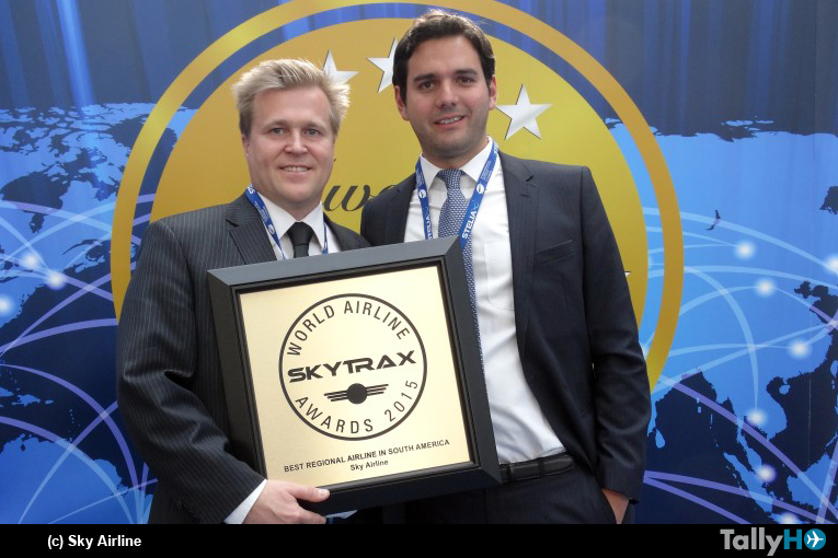 SKY Airline, recibe premio a la “Mejor Aerolínea Regional de Sudamérica”
