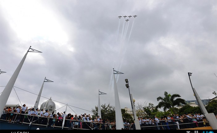 Espectacular gira de la Escuadrilla Halcones de la FACH, en Ecuador