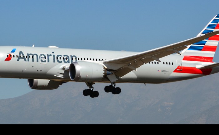 Primer vuelo B-787 Dreamliner de American Airlines a Santiago