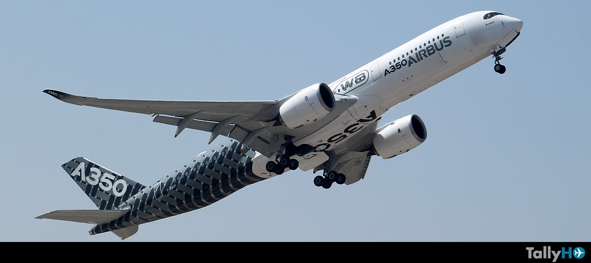 Visita y presentación del Airbus A350XWB en FIDAE