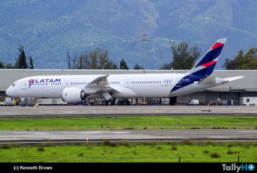 Arribó a Chile el primer Boeing 787-9 de LATAM