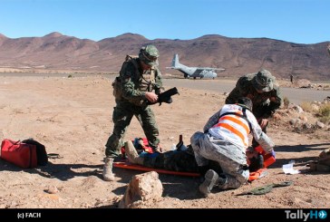 Fach realizó ejercicio de simulación de accidente aéreo en Arica