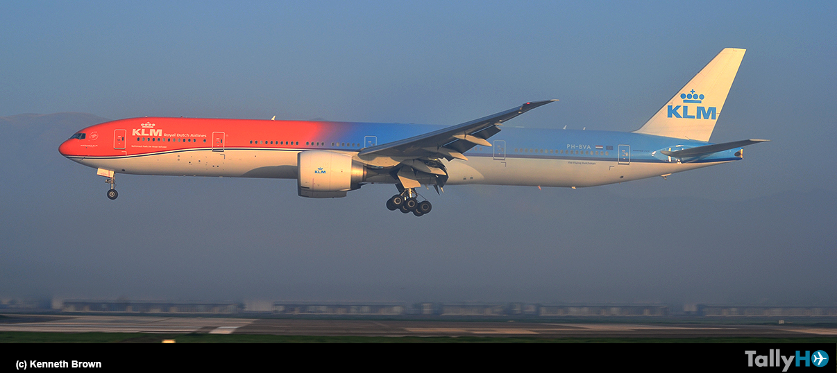 Avión KLM «Orange Pride» en Chile