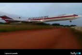 Boeing 727 de Aerosucre sufre accidente en Aeropuerto Germán Olano en Colombia