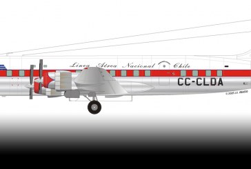 60 años del primer sobrevuelo comercial en la Antártica, en un DC-6B de LANChile