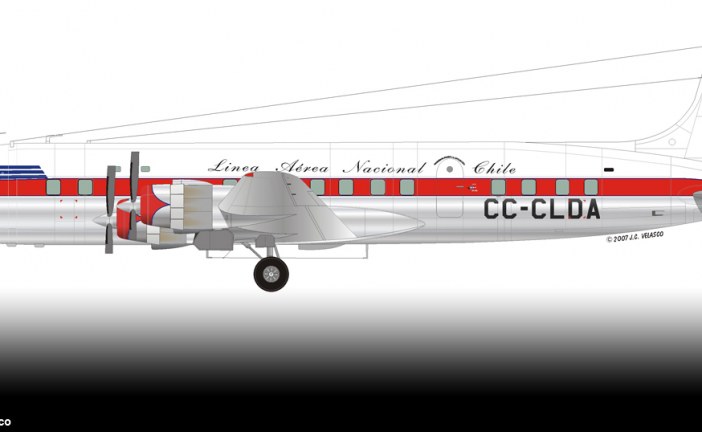 60 años del primer sobrevuelo comercial en la Antártica, en un DC-6B de LANChile