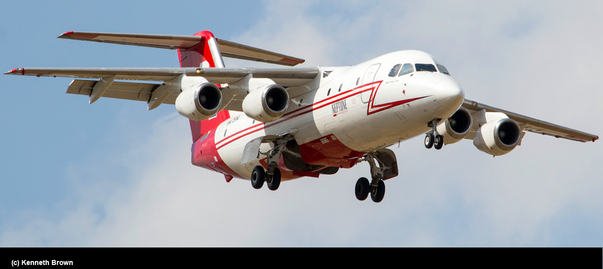 Arribó a Chile BAe 146-200 que refuerza el combate contra incendios
