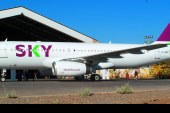 SKY recibe su primer avión con nuevo diseño de marca