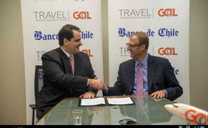 Aerolínea GOL establece alianza con el Banco de Chile