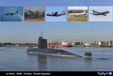Medios Aéreos desplegados para la búsqueda del submarino argentino «San Juan»