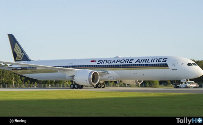 Boeing entregó el primer 787-10 a Singapore Airlines