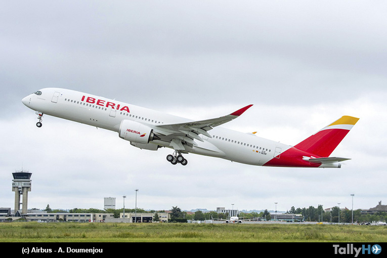 Aerolínea Iberia recibe primer flamante Airbus A350-900