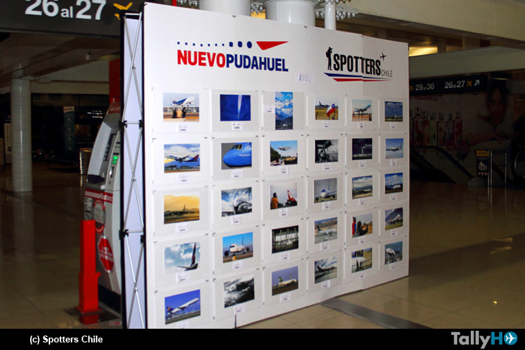 Primera exposición fotográfica de Spotters Chile en el Aeropuerto Arturo Merino Benítez