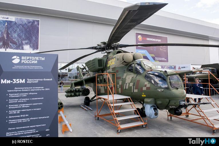 Rostec presentó nuevas versiones de helicópteros Mi-35M y Mi-35P actualizadas