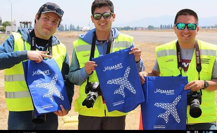 JetSMART premió al mejor fotógrafo aeronáutico en el Spotters Day en Aeropuerto Arturo Merino Benítez