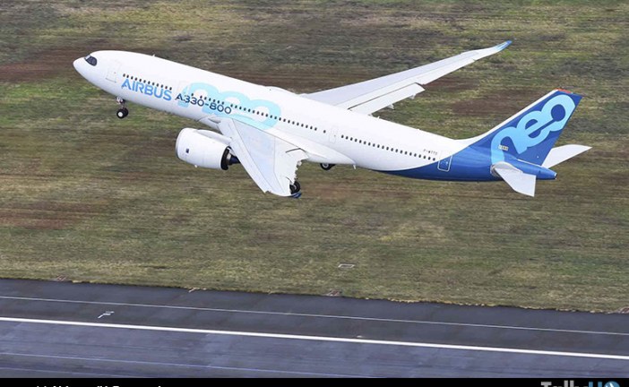 El primer A330-800 despega en su vuelo inaugural
