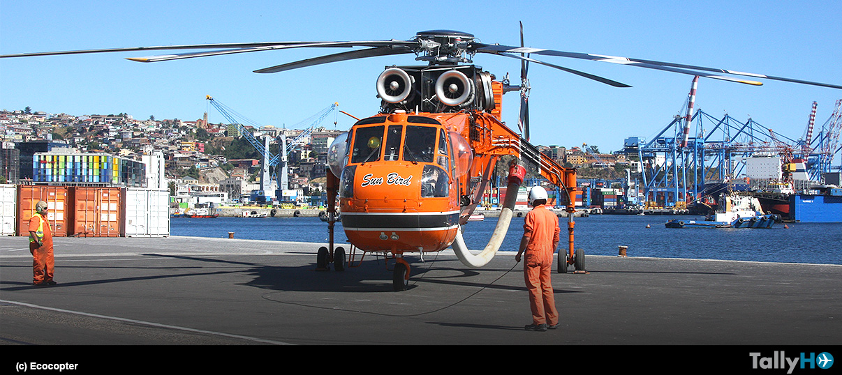 Ya se encuentran en Chile dos versátiles y eficientes helicópteros S-64 Erickson Aircrane de combate contra incendios