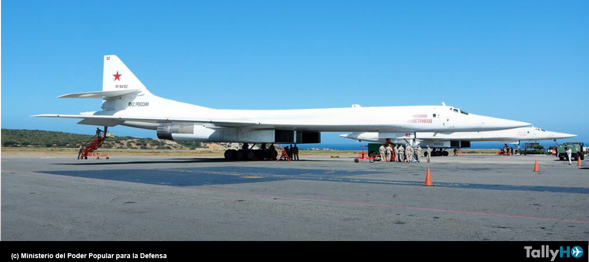Dos bombarderos estratégicos Tupolev Tu-160 «Blackjack» arribaron a Venezuela para ejercicios combinados