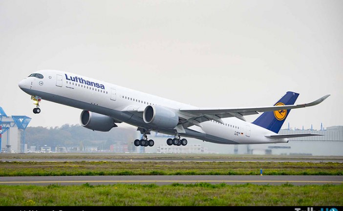 La aerolínea Lufthansa ordena 20 aviones adicionales Airbus A350-900