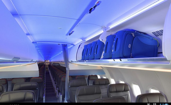 American Airlines lanza el servicio A321neo con cabina nueva con compartimientos de equipaje superiores más grandes