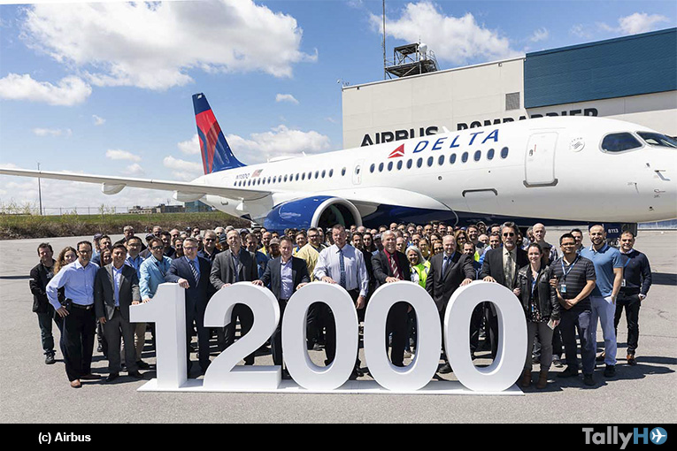Airbus celebra la entrega de su avión número 12.000 consistente en un A220-100 a Delta Air Lines