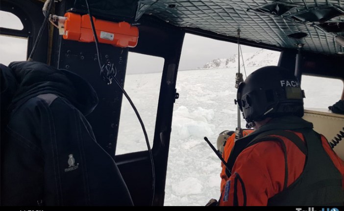 Fuerza Aérea de Chile realizó misión de búsqueda y salvamento en la Antártica