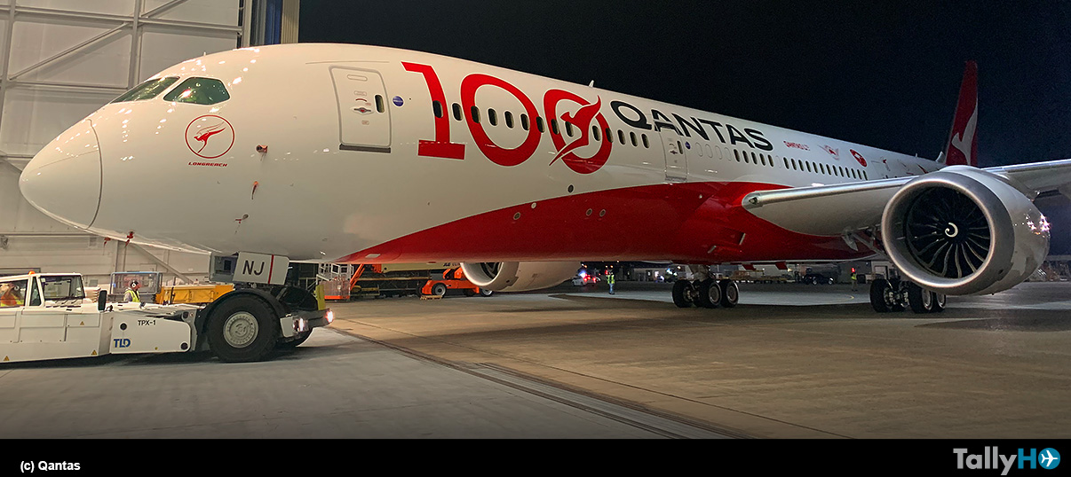 La centenaria trayectoria revelada en el nuevo Dreamliner de Qantas