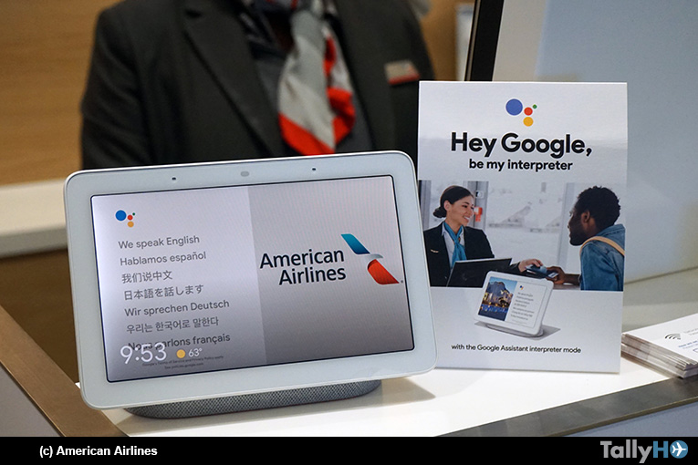 American Airlines es la primera aerolínea en poner a prueba el modo intérprete de Google Assistant