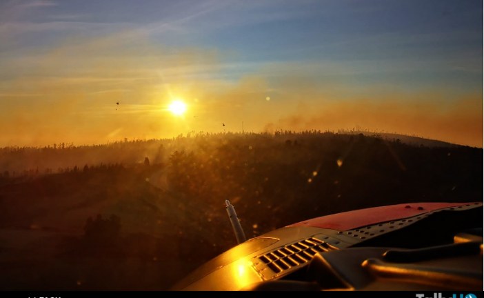 FACH colabora con labores de extinción de incendios forestales en Valparaíso