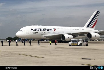 Con vuelo especial Air France retiró del servicio los Airbus A380