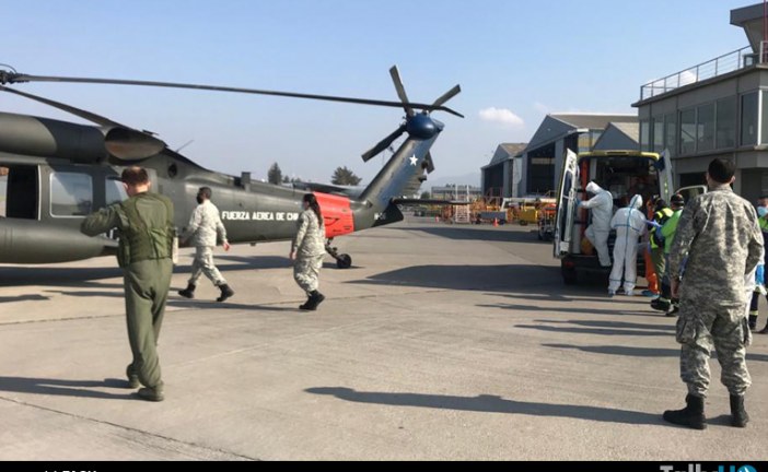 Fuerza Aérea traslada a un paciente Covid-19 desde Santiago a Ovalle