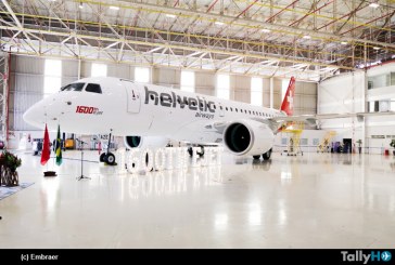 Embraer entrega el 1.600º avión E-Jet a Helvetic Airways