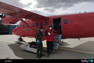 FACh efectuó evacuación aeromédica desde la Antártica