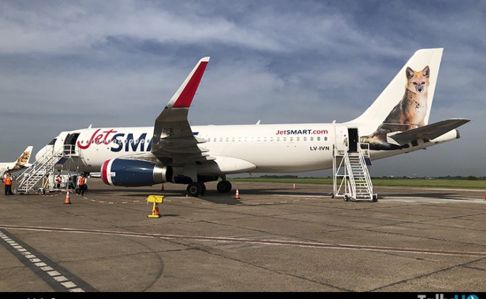 JetSMART vuela por primera vez desde Aeroparque en Argentina