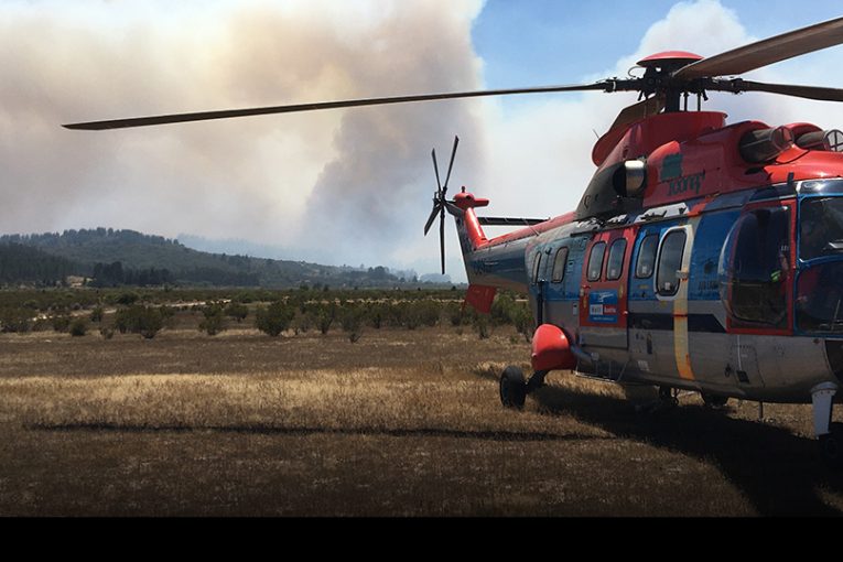 Helicópteros H215 Super Puma culminan su primera temporada de incendios en Chile y fortalecen su alianza con Conaf