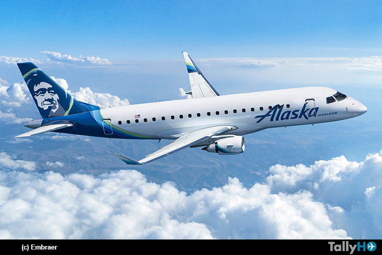 Alaska Air Group encarga nueve nuevos aviones E175 para operar con Horizon Air
