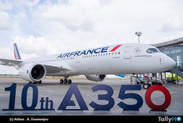 Air France recibe su décimo Airbus A350