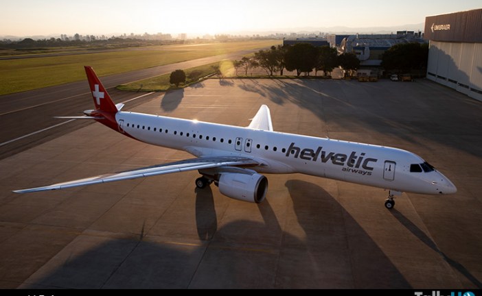 Aerolínea Helvetic recibe su primer Embraer E195-E2