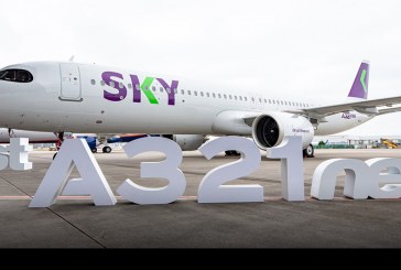 Aerolínea SKY recibe su primer Airbus A321neo