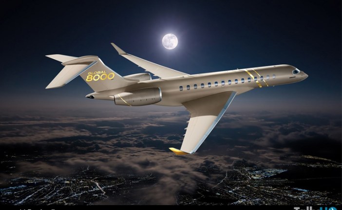 Bombardier lanzó su nuevo avión Global 8000