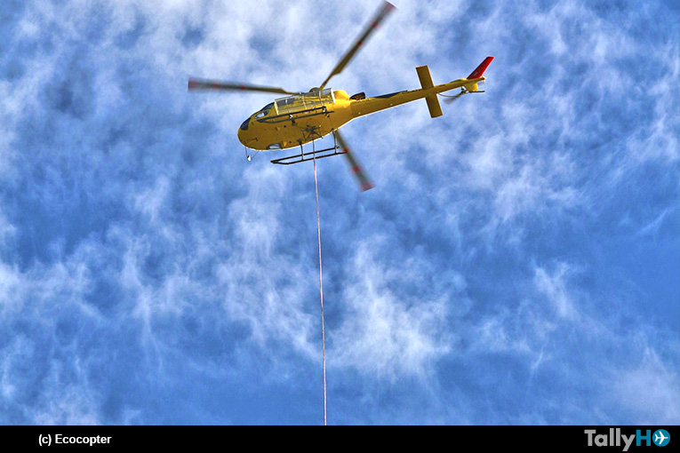 Compañía Ecocopter realiza servicios de apoyo aéreo para potenciar redes 5g y la conectividad de Chile