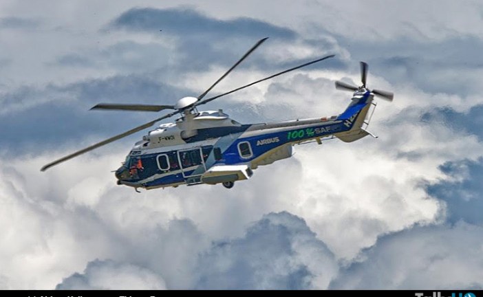 Primer vuelo helicóptero propulsado únicamente por combustible de aviación sostenible