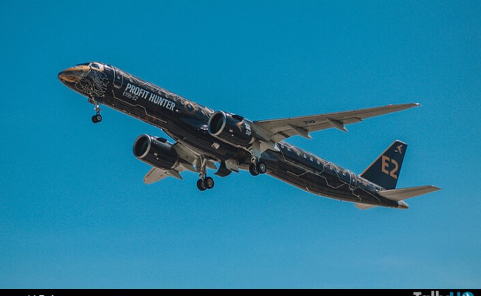 Embraer y Pratt & Whitney completan las pruebas de vuelo 100 % SAF en aeronave E195-E2 con motor GTF