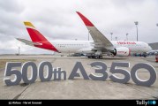 Airbus entrega el A350 número 500
