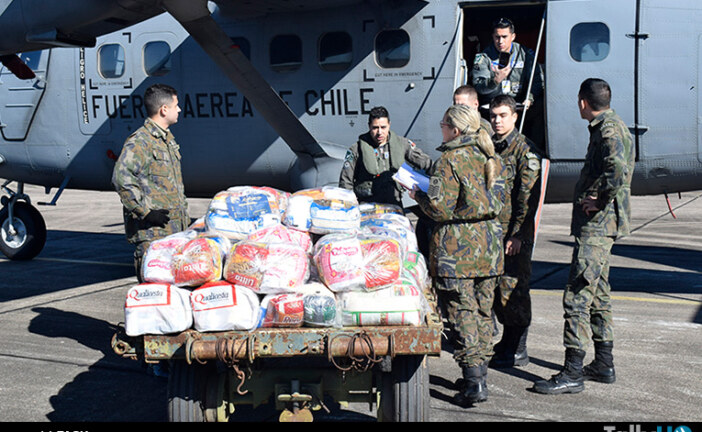 Apoyo humanitario de la FACH por inundaciones en Brasil