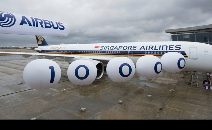 Airbus celebró la entrega del avión número 10.000